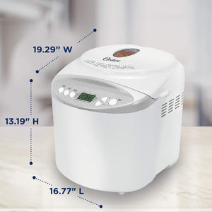 Oster Expressbake Bread Maker with Gluten-Free Setting, 2 Pound, White (CKSTBR9050-NP)