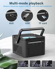 Load image into Gallery viewer, Greadio Boombox CD and Cassette Player Combo, 5000mAh Rechargable CD Player Boombox with Bluetooth Receive/Transmit/FM Radio/USB/TF/AUX/Remote Control, Boom Box Cassette Player for Home Outdoor
