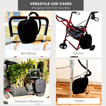 Load image into Gallery viewer, Inspired Comforts Slip on 2000ML Urine Bag Cover with Zipper Access &amp; Tube Cover - Classic Black