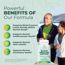 Load image into Gallery viewer, PurePremium Blood Pressure Supplements with Hawthorn Berry, Hibiscus, Garlic &amp; Vitamin B12- Nitric Oxide Supplement for Normal Heart Health, Circulation Health &amp; Blood Pressure Support - 90ct