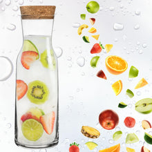 Load image into Gallery viewer, Ikea 365 (34 Oz) Clear Glass Carafe With Cork Stopper, Ideal For Hot and Cold Water Pitcher, Tea/Coffee Maker, Iced Tea, Beverage Pitcher As Well As for Serving Wine