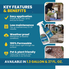 Load image into Gallery viewer, Easihold Gravel Binder 1.3 Gallon – Max Rock Glue for Pea Gravel &amp; Stones. Long-Lasting Mulch Glue for Landscaping – Non-Toxic, Ready-to-Use Gravel Lockdown for Paths, Patios &amp; Garden Borders