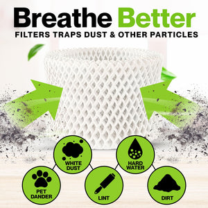 Durabasics 4 Pack of Premium Humidifier Filters Compatible with Honeywell Humidifier Filters HAC-504, HAC-504AW & Honeywell Filter A | Replacement for HCM 350 Filters & Cool Mist Humidifiers
