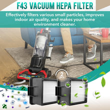 Load image into Gallery viewer, 2Pcs F43 HEPA Filter and Foam Filters for Dirt Devil Easy Lite Cyclonic Quick Vac UD20005 and Extreme Cyclonic Quick Vac UD20010 Upright Vacuum, 2PY1105000 1PY1106000 HEPA Filter and Foam Filter