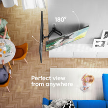 Load image into Gallery viewer, ONKRON TV Wall Mount Bracket Full Motion 32&quot; – 55 Inch LCD LED OLED Flat Screens up to 77 lbs Adjustable Arm Tilt Swivel Rotation VESA up to 400 x 400 mm White M4