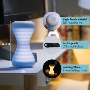 Focus Timer® Visual Timer | Adjustable Hourglass Design 1-100 Minutes for Pomodoro, Productivity & Deep Work | Helps Kids & Adults with ADHD with Time Management | Silent Countdown & Soothing Chime
