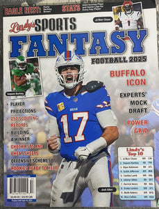 LINDY'S SPORTS MAGAZINE FANTASY FOOTBALL 2025 - BUFFALO ICON - EXPERTS' MOCK DRAFT - POWER GRID