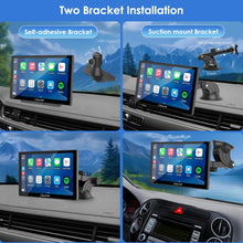 Load image into Gallery viewer, 2025 CARPURIDE 9 Inch Car Play Screen for Car, Compatible with Wireless/Wired Apple CarPlay, Android Auto and Mirror Link - Bluetooth Audio, Navigation,Siri, FM, AUX