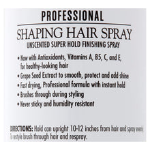 Load image into Gallery viewer, Salon Grafix Shaping Hair Spray Super Hold Unscented (Pack of 1)