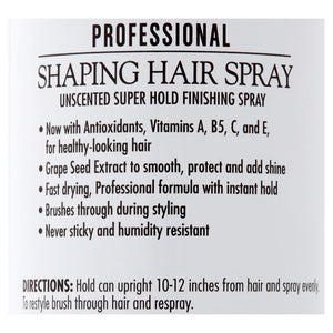 Salon Grafix Shaping Hair Spray Super Hold Unscented (Pack of 1)