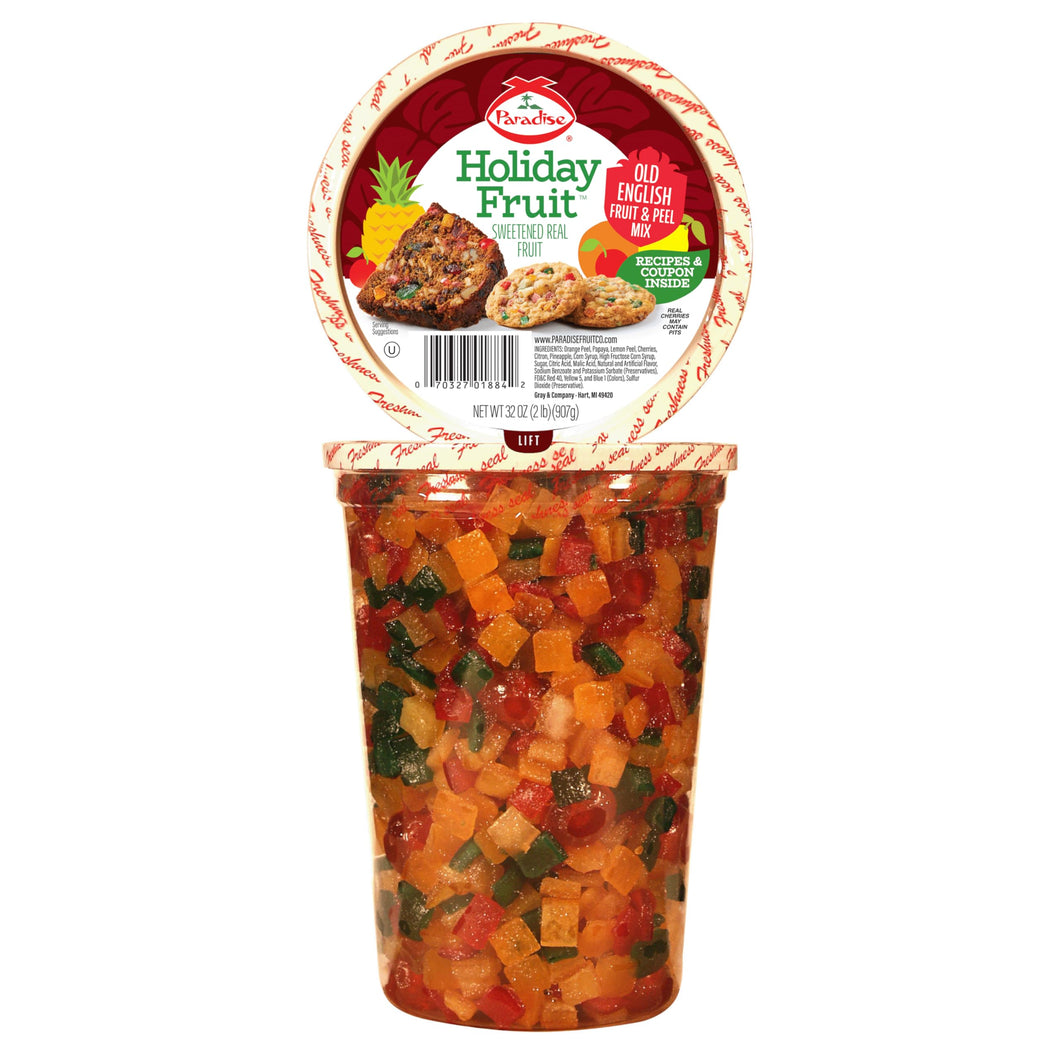 Paradise Old English Fruit and Peel Mix, 32 Oz