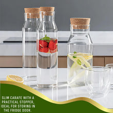 Load image into Gallery viewer, Ikea 365 (34 Oz) Clear Glass Carafe With Cork Stopper, Ideal For Hot and Cold Water Pitcher, Tea/Coffee Maker, Iced Tea, Beverage Pitcher As Well As for Serving Wine