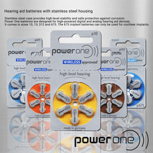 Load image into Gallery viewer, Power One Hearing Aid Battery Size 10 - Pack Of 60 Batteries