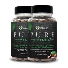 Load image into Gallery viewer, KaraMD Pure Nature | Greens, Fruit and Veggies Supplement | Vitamins, Fiber &amp; Antioxidants | 20 Fruits and Vegetables Supplements for Energy &amp; Digestion | Gluten Free &amp; Vegan Friendly (2 Pack)