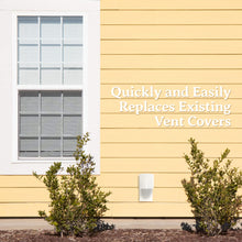 Load image into Gallery viewer, Heartland Natural Energy Saving Dryer Vent Closure - Outside Heartland Dryer Vent Cover Adapts to Outdoor Siding