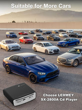 Load image into Gallery viewer, External Universal CD Player for Car - Lehwey Portable Car CD Players with AUX Cable &amp; Remote Control, Plugs into Cars USB Port, Laptop, TV, Mac, Computer, for Android 4.4 and Above Navigation