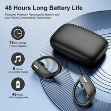 Load image into Gallery viewer, occiam Wireless Earbuds Bluetooth Headphones 48H Play Back Earphones in Ear Waterproof with Microphone LED Display for Sports Running Workout Black
