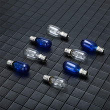 Load image into Gallery viewer, 8 Pieces Lighted Make Up Mirror Bulbs 20W Replacement Bulbs for Double Sided Illuminated Mirror (Blue, Clear)