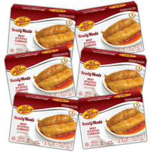 Load image into Gallery viewer, KJ Poultry Kosher Ready Meals - Beef Stuffed Cabbage Rolls, MRE Meat Meals Ready to Eat, Gluten Free (6 Pack) Prepared Entree Fully Cooked, Shelf Stable Microwave Dinner Travel Military Camping