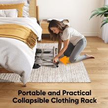 Load image into Gallery viewer, HOKEEPER Clothes Rack Clothing Racks for Hanging Clothes, Portable Clothes Rack with Lockable Wheels, Commercial Heavy Duty Garment Rack for Bedroom, Living Room, Laundry, Balcony