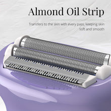 Load image into Gallery viewer, Remington Smooth &amp; Silky Electric Shaver for Women, 4-Blade Smooth Glide Foil Shaver and Bikini Trimmer with Almond Oil Strip, Shave Wet or Dry