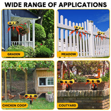 Load image into Gallery viewer, Qualirey Solar Outdoor Motion Sensor Alarm 2 x 129db Loud Noise Maker 13 Sound Detector Strobe Light, 4 Modes Animal Deterrent Dog Barking Alarm Mount on Ground or Fence for Garden Yard(2 Pack)