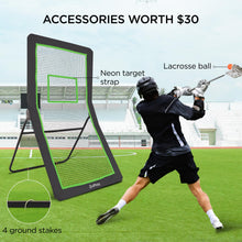 Load image into Gallery viewer, ZivPlay Lacrosse Rebounder for Backyard Lacrosse Bounce Back Net Volleyball Rebounder Net for Lax and Volleyball Practice Five Rebound Angles Includes Ball 7x4 ft