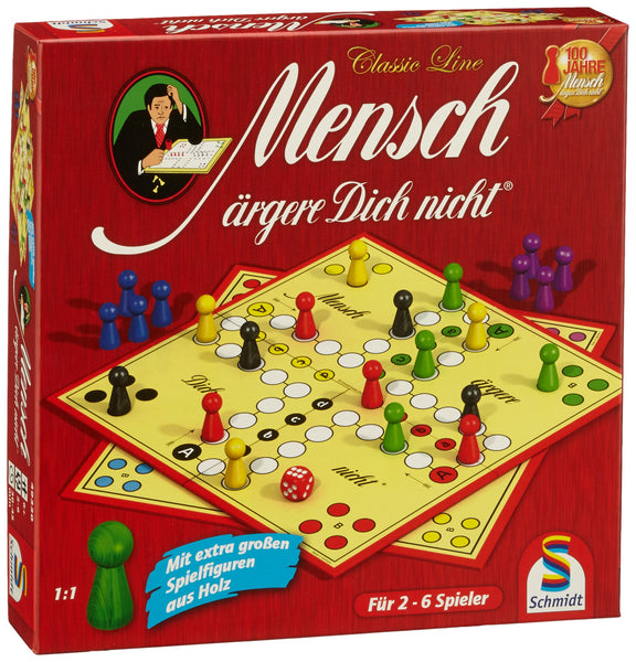 Schmidt Spiele 49085 Classic Line: Ludo with Extra Large Figures