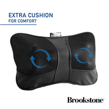 Load image into Gallery viewer, Brookstone Shiatsu Neck and Lumbar Massager, Deep Kneading Massage Pillow with Heat - Neck, Shoulder, Leg, Lumbar Portable Massager, Electric Massage Pillow for Home Office Car