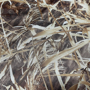 AUSCAMOTEK One Way See Through Camouflage Mesh Camo Netting Material for Hunting Ground Blind - Duck & Deer Marsh 5X13FT