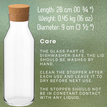 Load image into Gallery viewer, Ikea 365 (34 Oz) Clear Glass Carafe With Cork Stopper, Ideal For Hot and Cold Water Pitcher, Tea/Coffee Maker, Iced Tea, Beverage Pitcher As Well As for Serving Wine